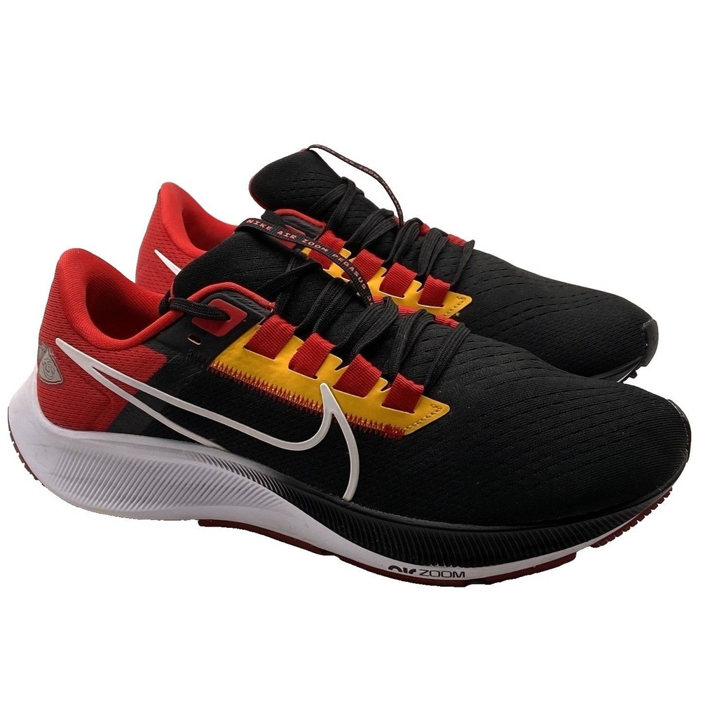 Nike Air Zoom Mens 9 Pegasus 38 Kansas City Chiefs Running Shoes